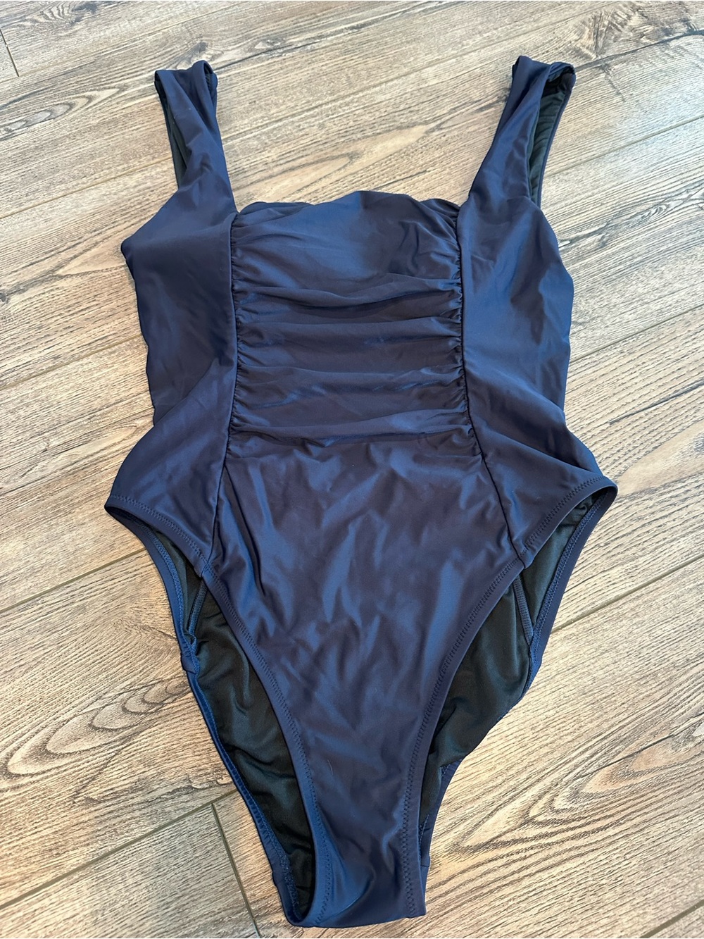 J. Crew Rushed Navy One-Piece Size 12